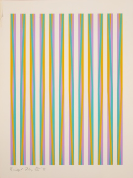 Bridget Riley (British, b. 1931) Print for Chicago 8 (from the portfolio CONSPIRACY: The Artist as Witness)