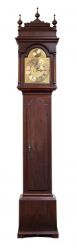 Rare Joseph Wills, 1700-1759, Philadelphia Queen Anne Tall Case Clock