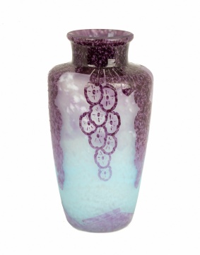 Charder Art Deco Acid Cut Back Cameo Vase