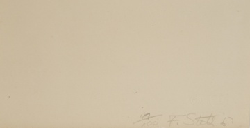 Frank Stella (American, b. 1936) "Clinton Plaza" From Black Series I