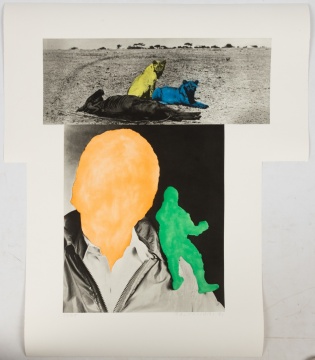 John Baldessari (American, 1931-2020) "Person with Conscience (Green) / Animals Quiescent"