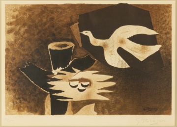 Georges Braque (French, 1882-1963) "L'oiseau et son nid (The Bird and Its Nest)"