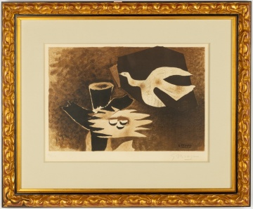 Georges Braque (French, 1882-1963) "L'oiseau et son nid (The Bird and Its Nest)"
