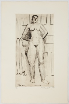 Milton Avery (American, 1885-1965) Standing Female Nude