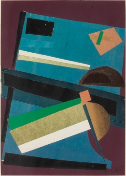 Werner Drewes (American, 1899-1985) Untitled, Collage #37