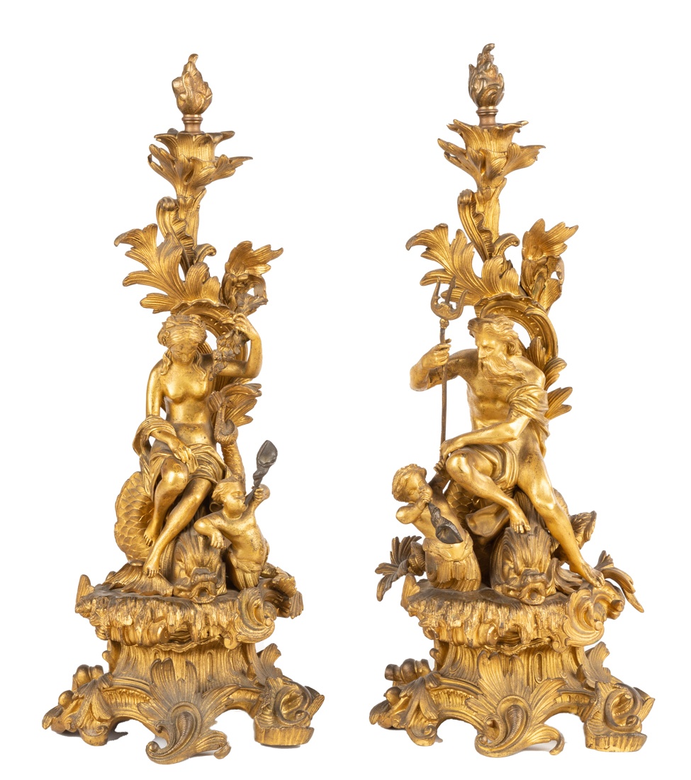 19th Century French, Henri Picard Gilt Bronze Garnitures Cottone Auctions