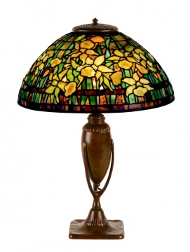 A Fine Tiffany Studios, New York Daffodil Table Lamp