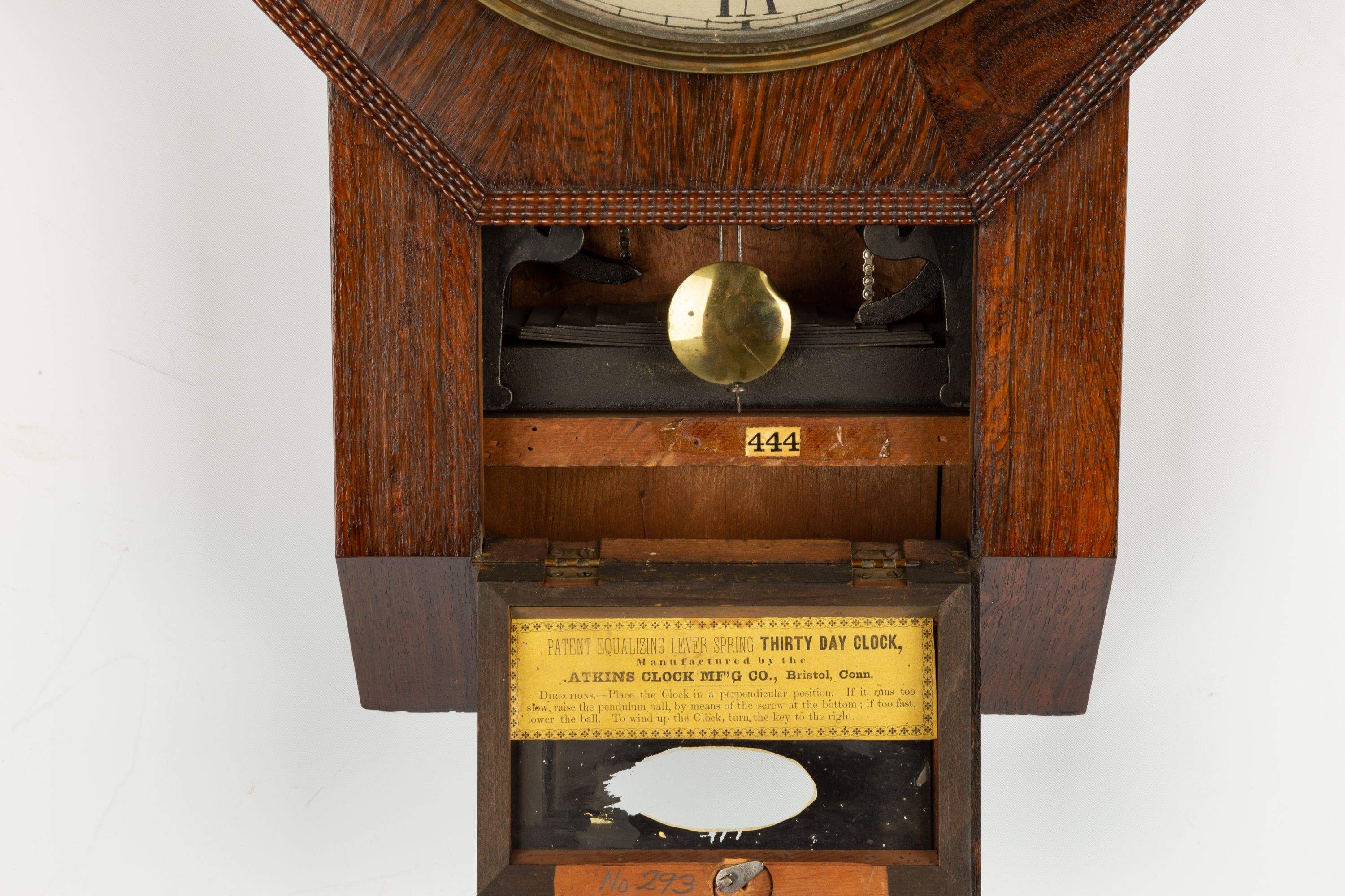 Atkins, Whiting Wall Clock | Cottone Auctions