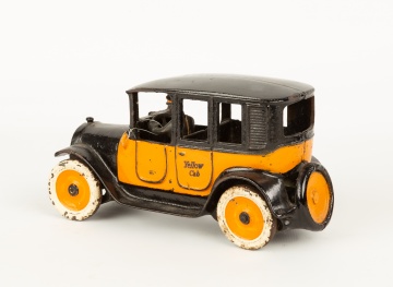 Arcade Cast Iron Yellow Cab Toy Car