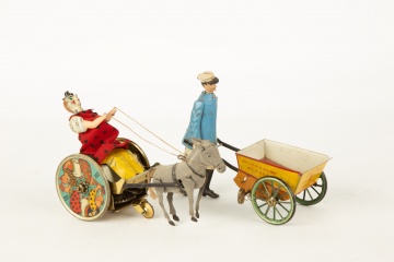 (2) Lehmann's Bulking Mule and Tap Tap Tin Toys