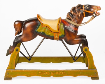 Man - O - War Carousel Rocking Horse Attributed to Herschell Spillman