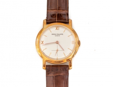 18K Gold Patek Philippe, Geneve Calatrava Wristwatch