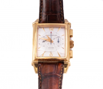 18K Gold Girard Perregaux Chronograph Wristwatch