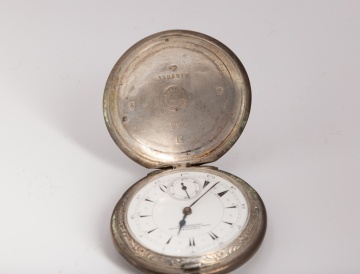 Longines by Nacib K. Djezvedjian & Son Constantinople Silver Pocket Watch