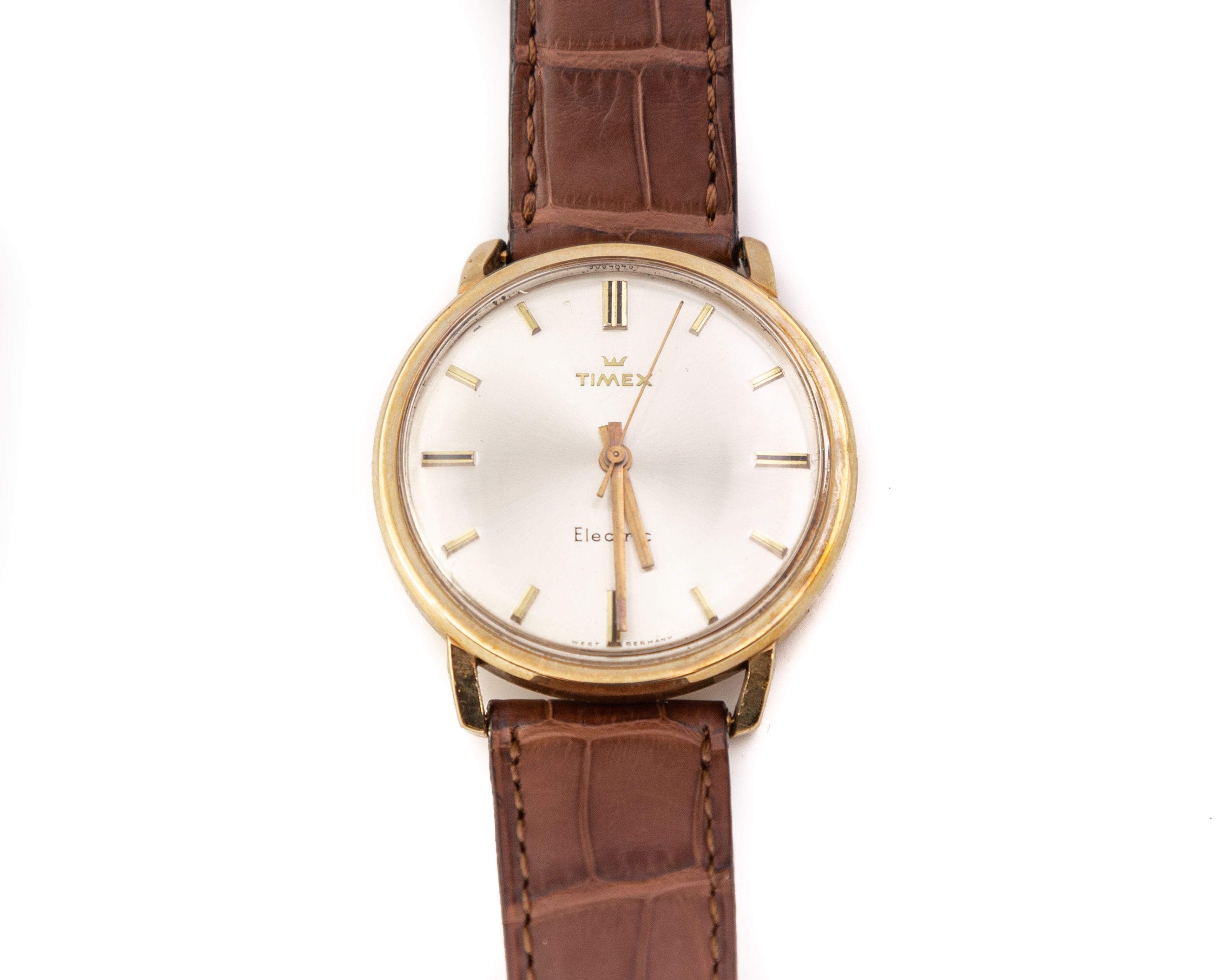 14K Gold Timex Electric Wristwatch Cottone Auctions