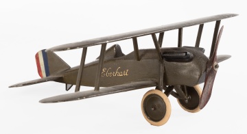 Toy Eberhart Painted Metal Airplane