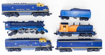 Group of Post-War Lionel Trains