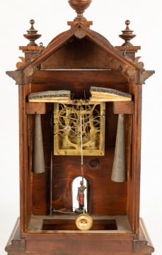 German Trumpeter Shelf Clock