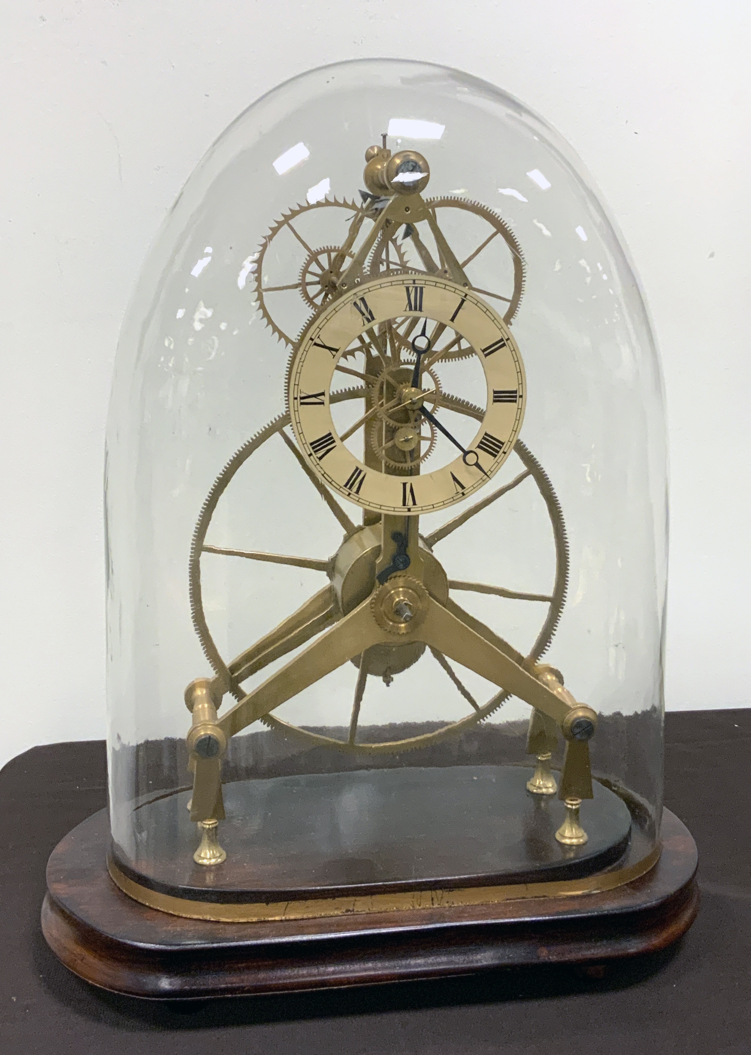 Brass Skeleton Clock Cottone Auctions