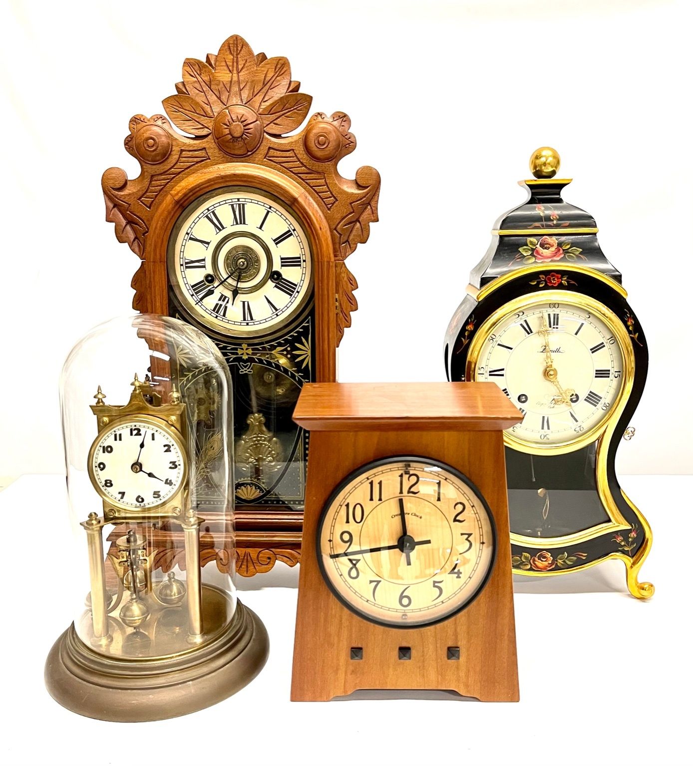 (4) Shelf Clocks Cottone Auctions