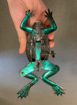 Lehman Beetle, Schuco Mouse and Tin Wind up Frog Toys