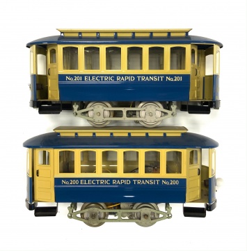 Lionel Trolley Cars No. 200 & 201