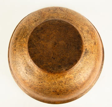 Early American Turned Burl Bowl