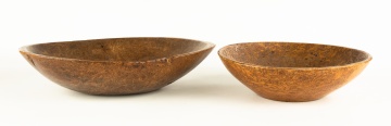 Two Early American Burl Bowls