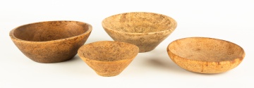 Four Burl Bowls