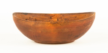 Early Turned Wooden Bowl