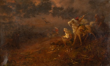 Douglas Arthur Teed (American, 1864-1929) "Arabs on Horseback"