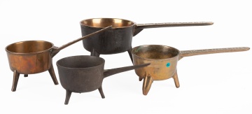 (4) 18th/19th Century Bronze Pots & Skillets