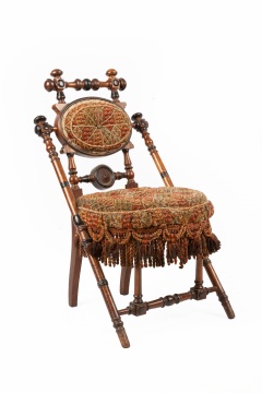 George Hunzinger Pat. 1869 Walnut Side Chair