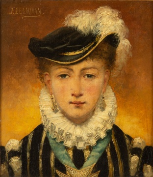 Jules Delaunay (American, 1815-1906) Portrait