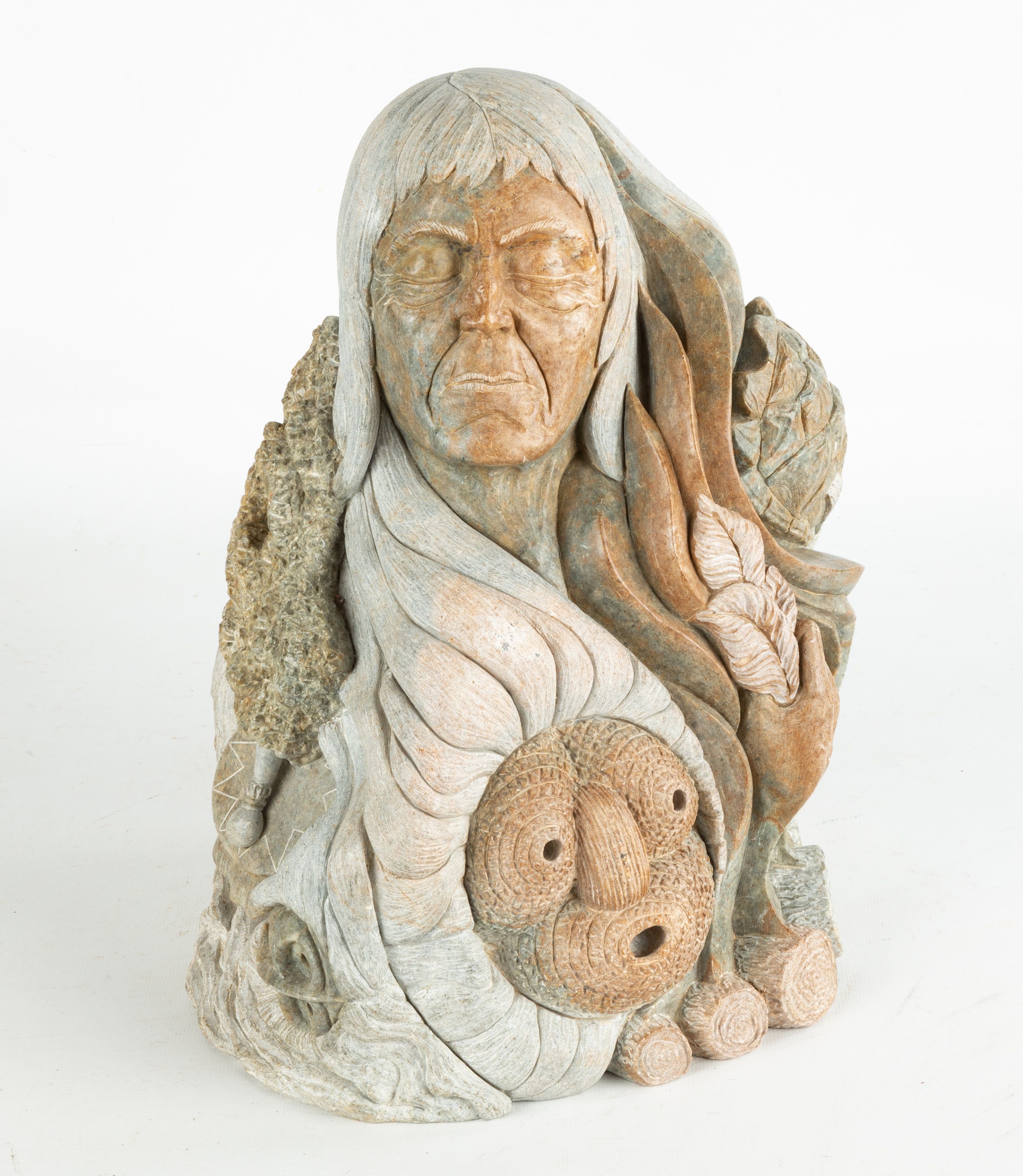 Joseph Jacobs (Native American, b. 1934) Stone Sculpture Cottone Auctions