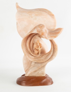 Kathy Whitman - Elk Woman (Native American, b. 1952) Soap Stone Sculpture