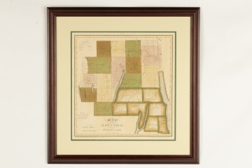 Early 19th Century Map of Ontario and Yates County by David H. Burr