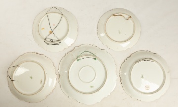 (5) Limoges Hand Painted Porcelain Plates