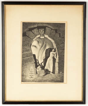 Rockwell Kent (American, 1882-1971) "Merry Christmas"