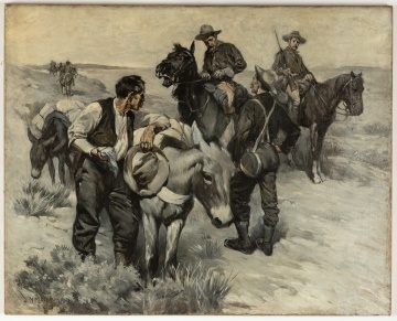 John Norval Marchand (American, 1875-1921) Western Scene