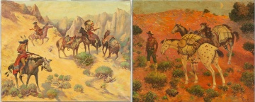 (2) Albert Roanoke Tilburne (American, 1887-1965)  Paintings