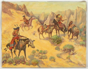 (2) Albert Roanoke Tilburne (American, 1887-1965)  Paintings