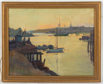 Clifford McCormick Ulp (American, 1885-1957) "Gloucester Evening"