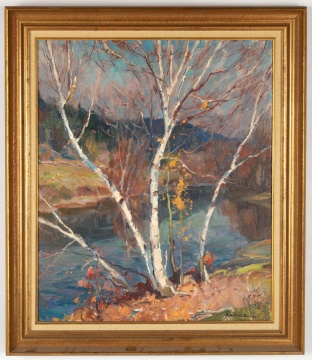 Emile Gruppe (American, 1896-1978) 'White Birches"