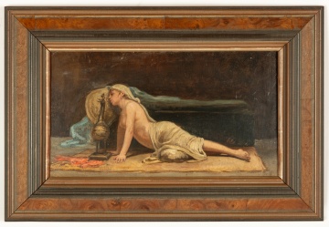 Attributed to Elihu Vedder (Italian/American, 1836-1923) "Odalisque"