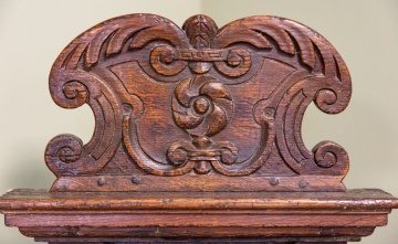 French Henri II Caquetoire Oak Chair