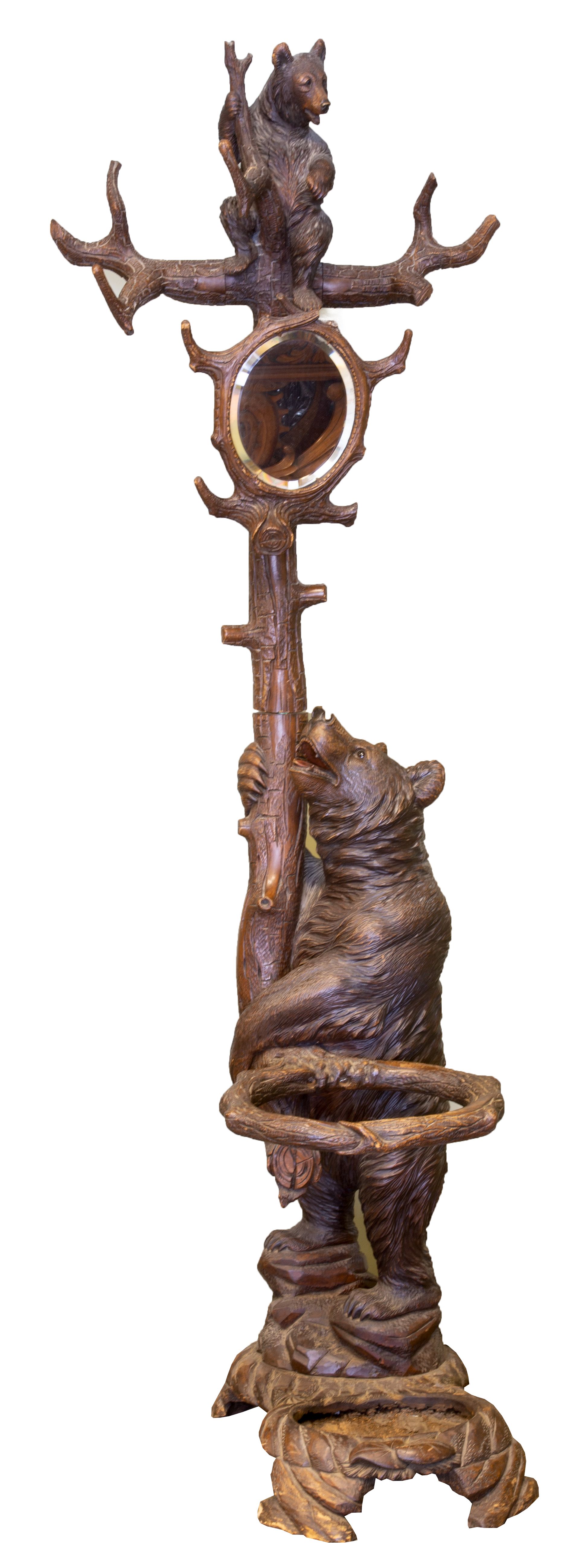 Carved Black Forest Umbrella Stand Cottone Auctions