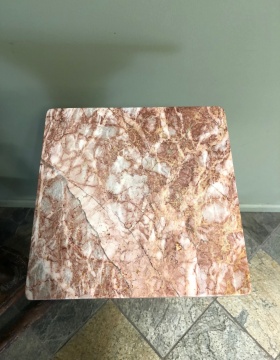 Pair of Pink Marble Pedestals
