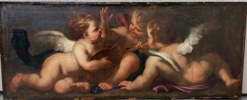 18th Century Venetian Painting of Cherubs