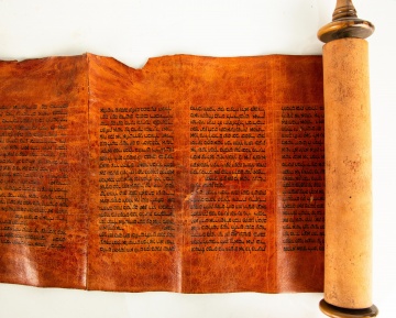 Two Judaica Torah & Esther Scrolls
